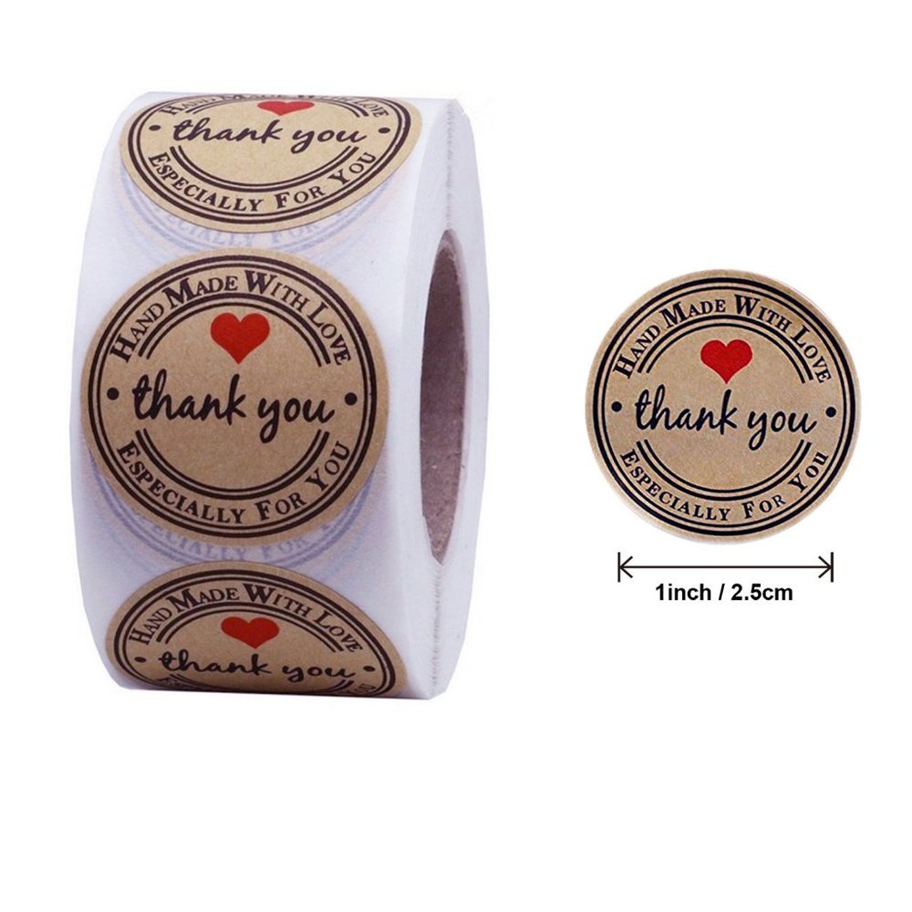Handmade with Love Stickers for Small Business 200